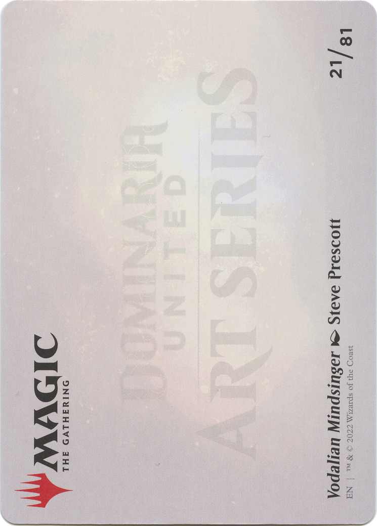 Image of Vodalian Mindsinger // Vodalian Mindsinger (ADMU-021) - Dominaria United Art Series (Borderless) Foil