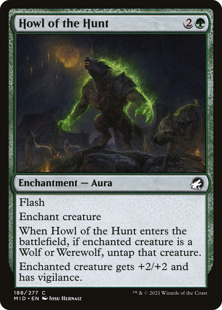Image of Howl of the Hunt (MID-188) - Innistrad: Midnight Hunt Foil