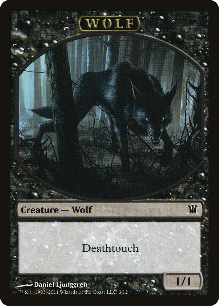 Image of Wolf Token (6) (ISD-006) - Innistrad Tokens