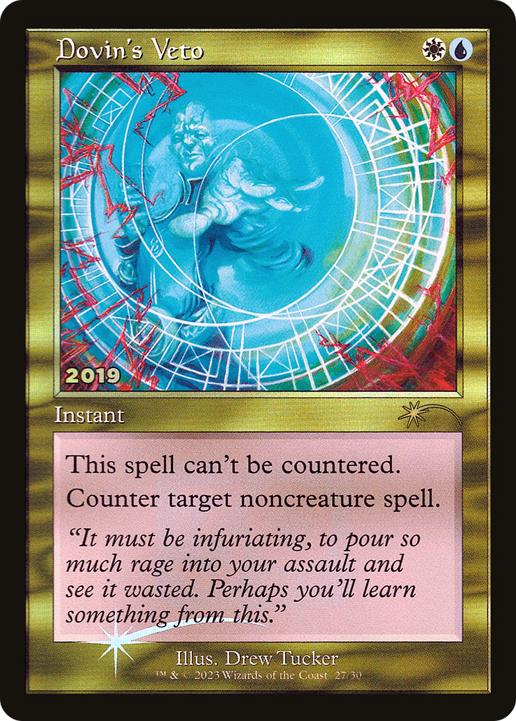 Image of Dovin's Veto (30A-P-027) - 30th Anniversary Play Promos Foil