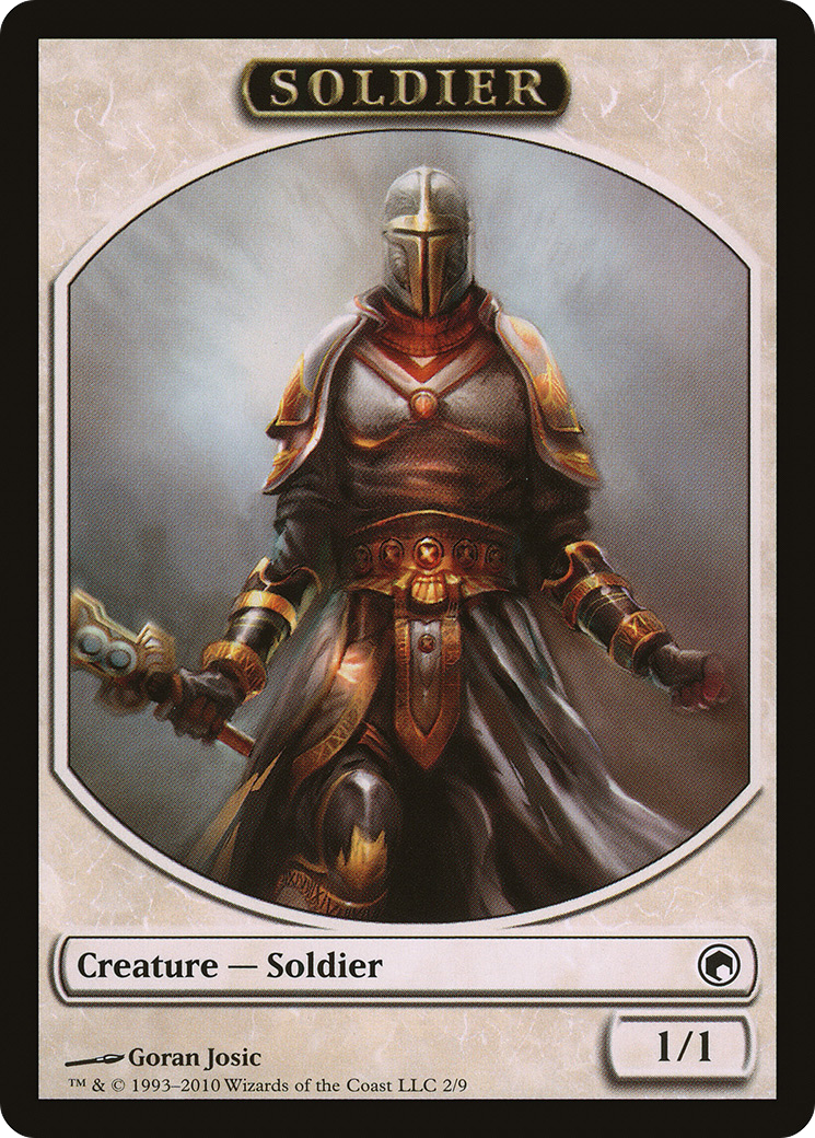 Image of Soldier Token (SOM-002) - Scars of Mirrodin Tokens