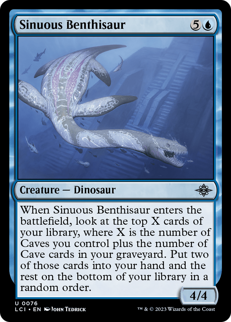 Image of Sinuous Benthisaur (LCI-076) - The Lost Caverns of Ixalan