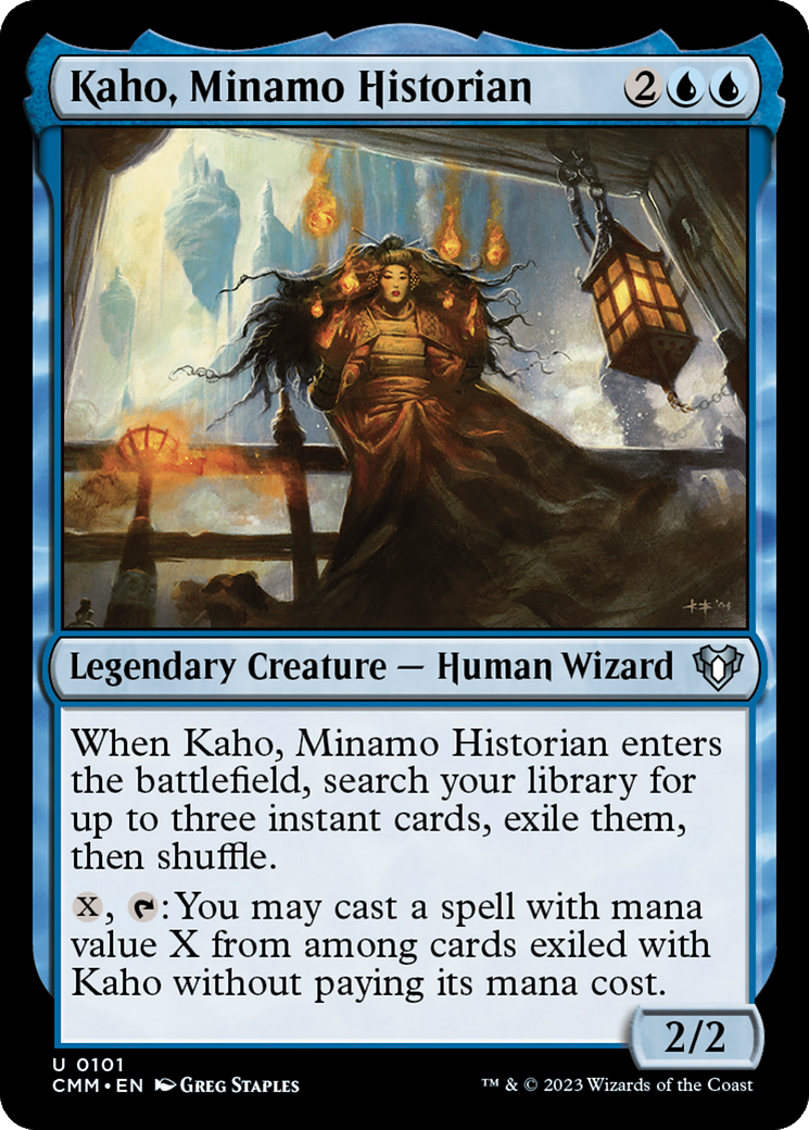 Image of Kaho, Minamo Historian (CMM-101) - Commander Masters