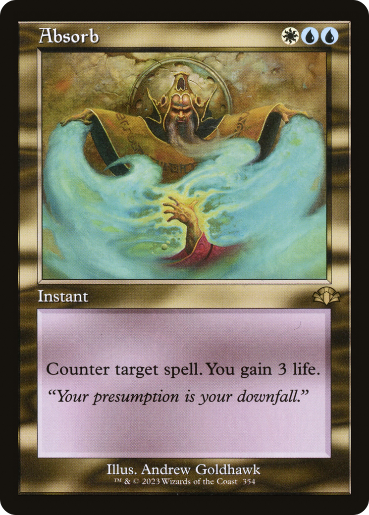 Image of Absorb (Retro Frame) (DMR-354) - Dominaria Remastered
