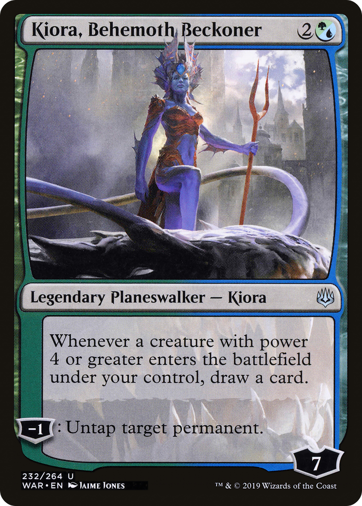 Image of Kiora, Behemoth Beckoner (WAR-232) - War of the Spark