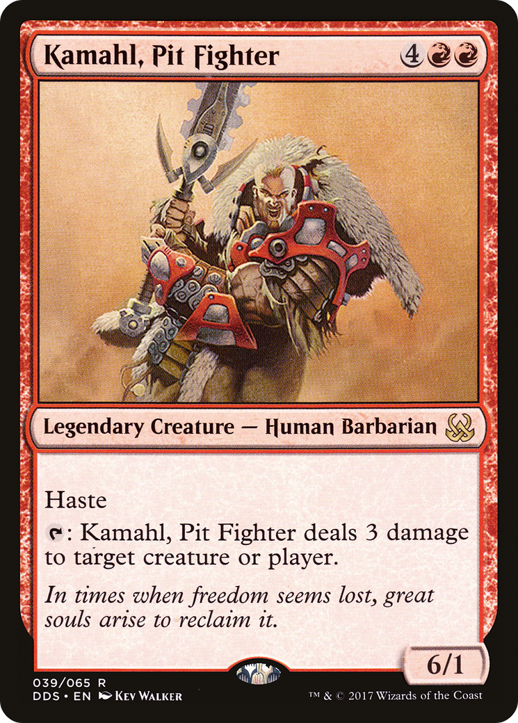 Image of Kamahl, Pit Fighter (DDS-039) - Duel Decks: Mind vs. Might