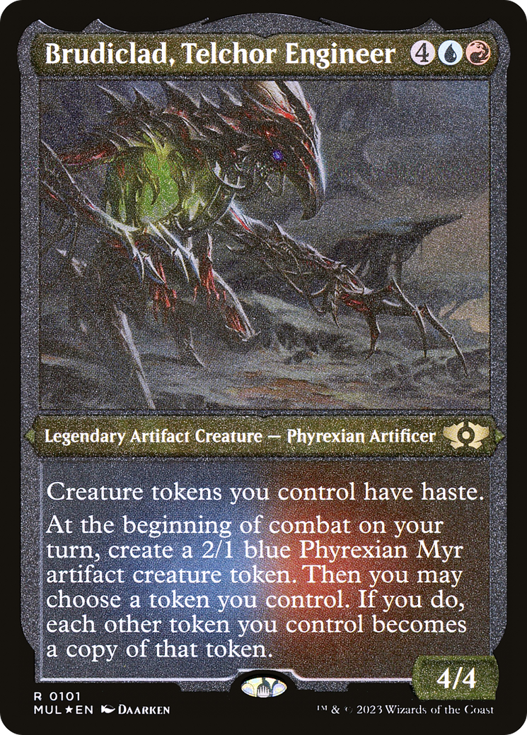 Image of Brudiclad, Telchor Engineer (Foil Etched) (MUL-101) - Multiverse Legends Foil