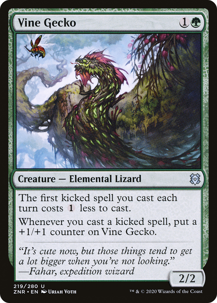 Image of Vine Gecko (ZNR-219) - Zendikar Rising
