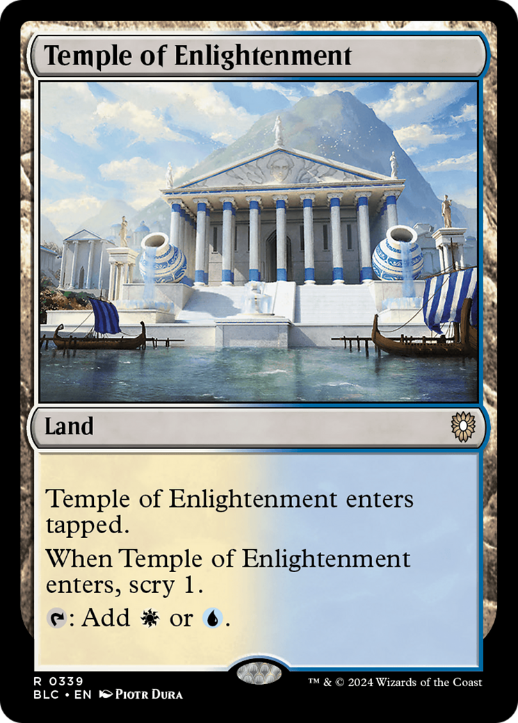 Image of Temple of Enlightenment (BLC-339) - Bloomburrow Commander