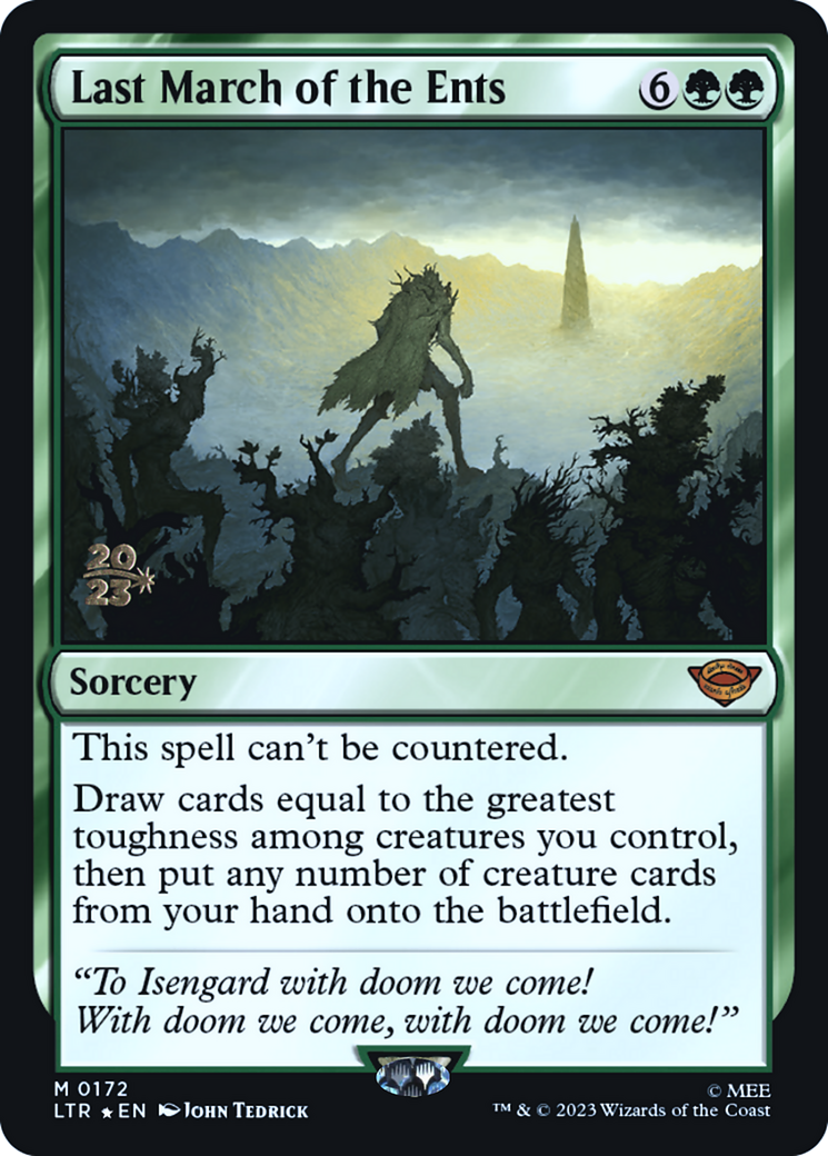 Image of Last March of the Ents (PRE-172) - Tales of Middle-earth Promos Foil