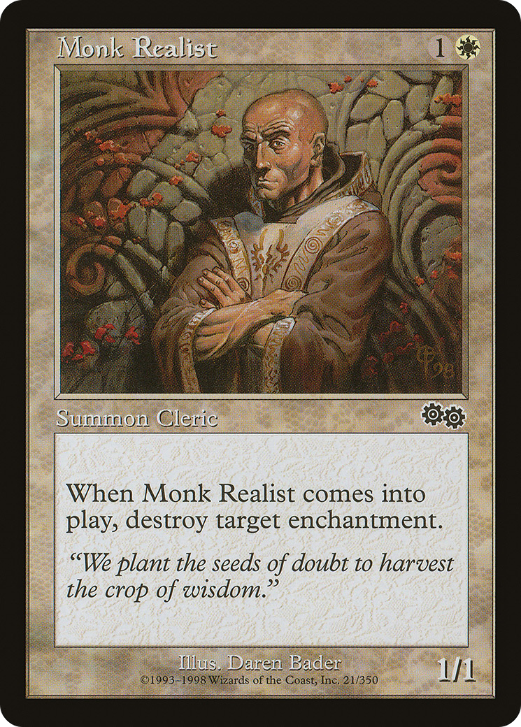 Image of Monk Realist (USG-021) - Urza's Saga