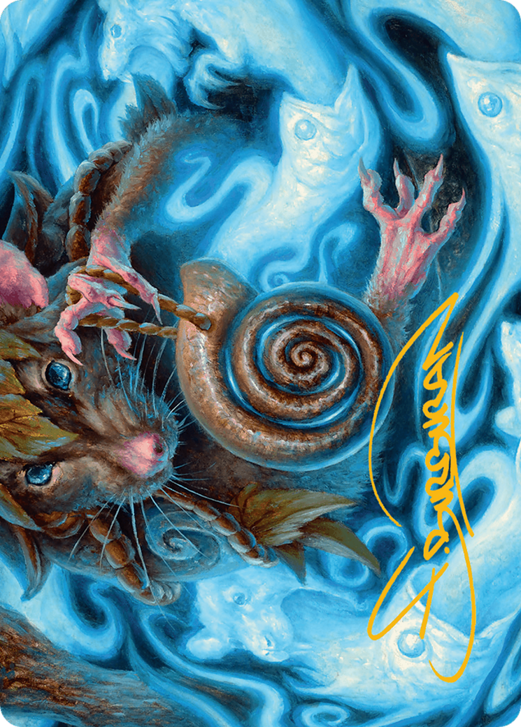 Image of Mind Spiral // Mind Spiral (ABLB-008) - Bloomburrow Art Series (Borderless) Foil
