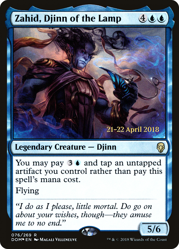 Image of Zahid, Djinn of the Lamp (PRE-076) - Dominaria Promos Foil