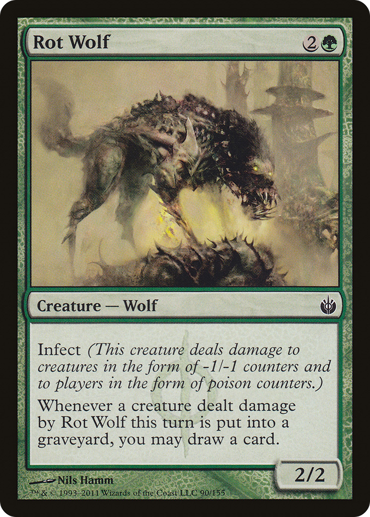 Image of Rot Wolf (MBS-090) - Mirrodin Besieged