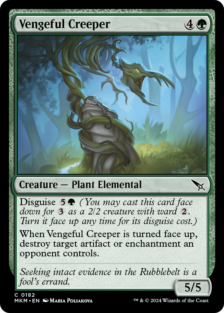 Image of Vengeful Creeper (MKM-182) - Murders at Karlov Manor Foil