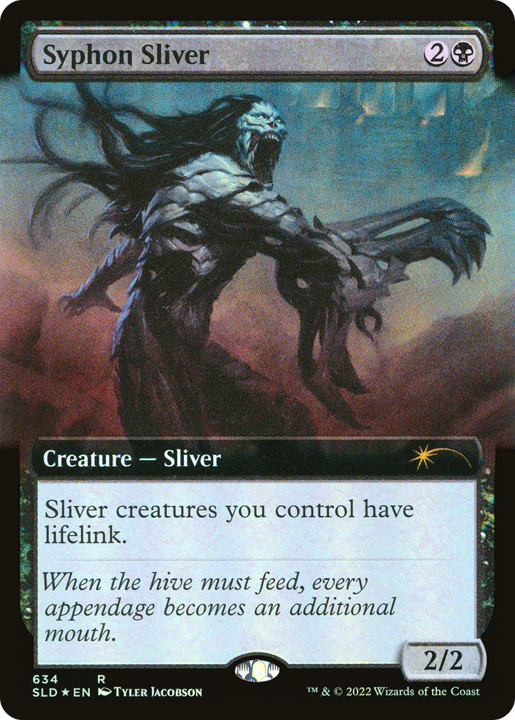 Image of Syphon Sliver (Extended Art) (SLD-634) - Secret Lair Drop: (Extended Art) Foil