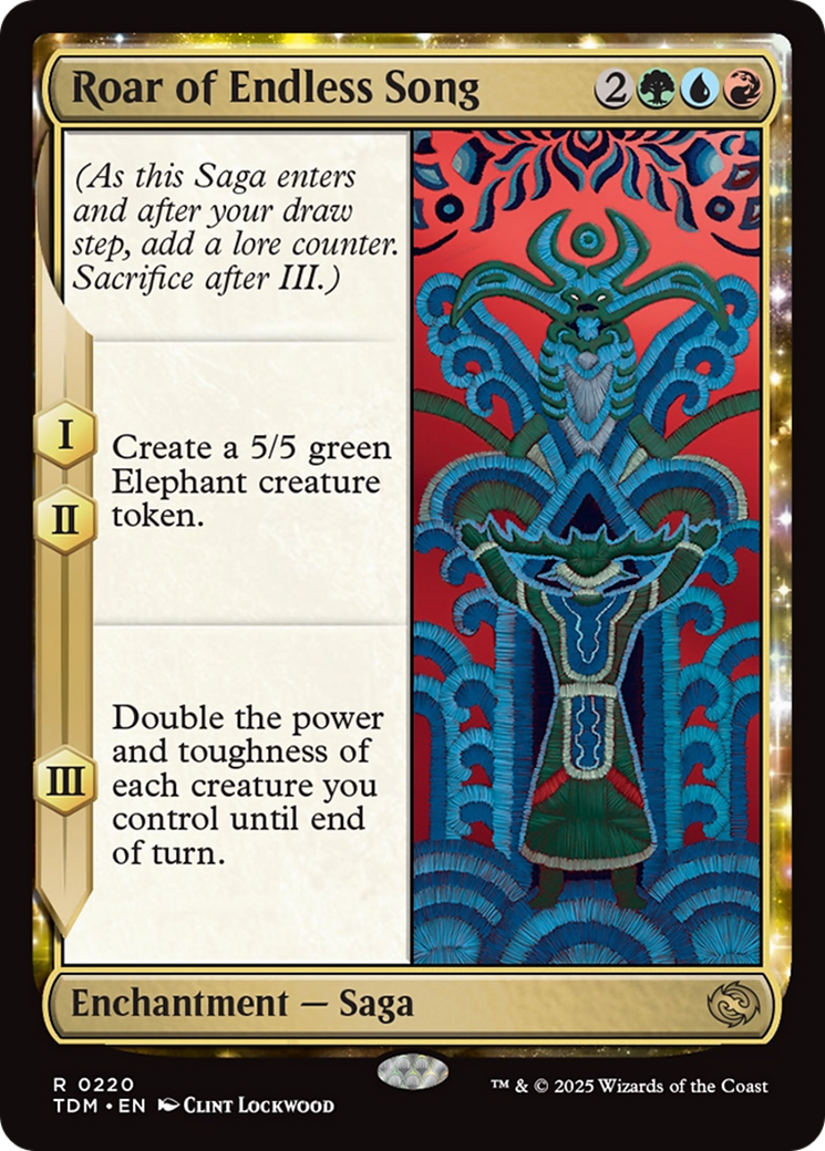 Image of Roar of Endless Song (TDM-220) - Tarkir: Dragonstorm: (enchantment)