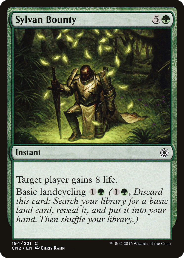 Image of Sylvan Bounty (CN2-194) - Conspiracy: Take the Crown Foil