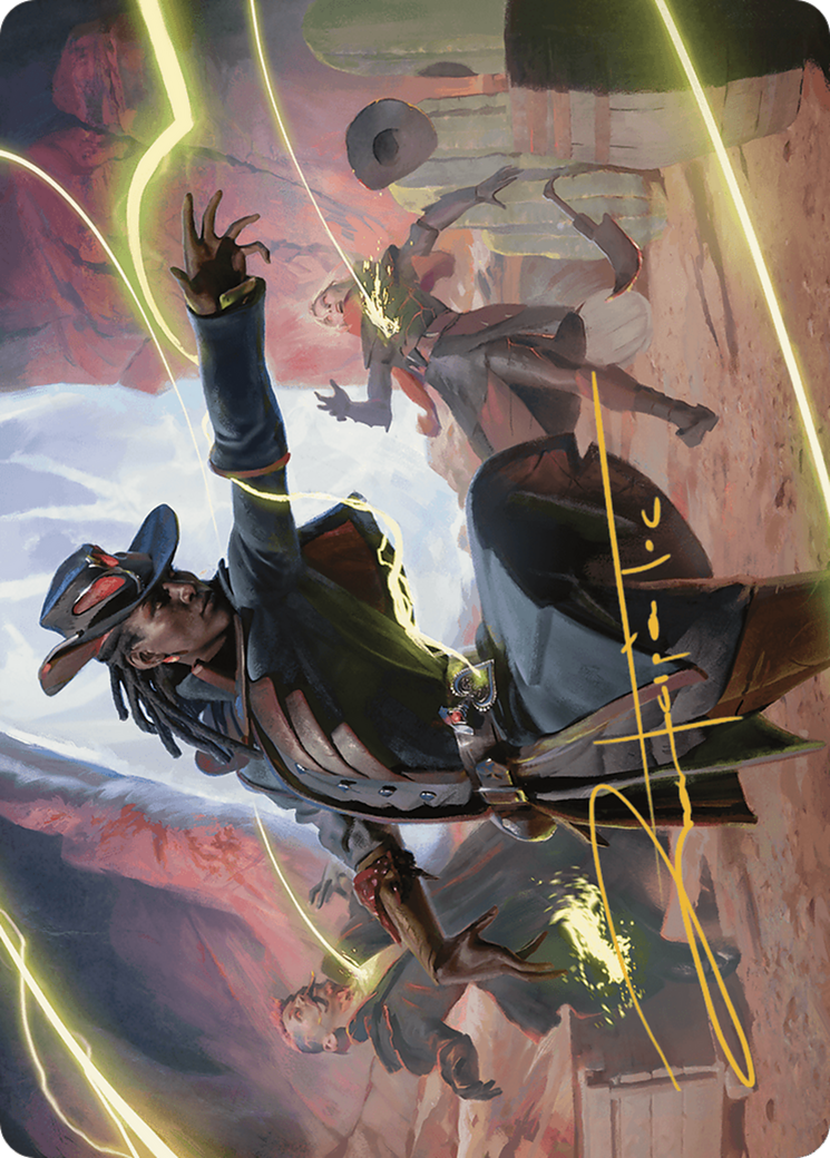 Image of Lilah, Undefeated Slickshot // Lilah, Undefeated Slickshot (AOTJ-026) - Outlaws of Thunder Junction Art Series (Borderless)