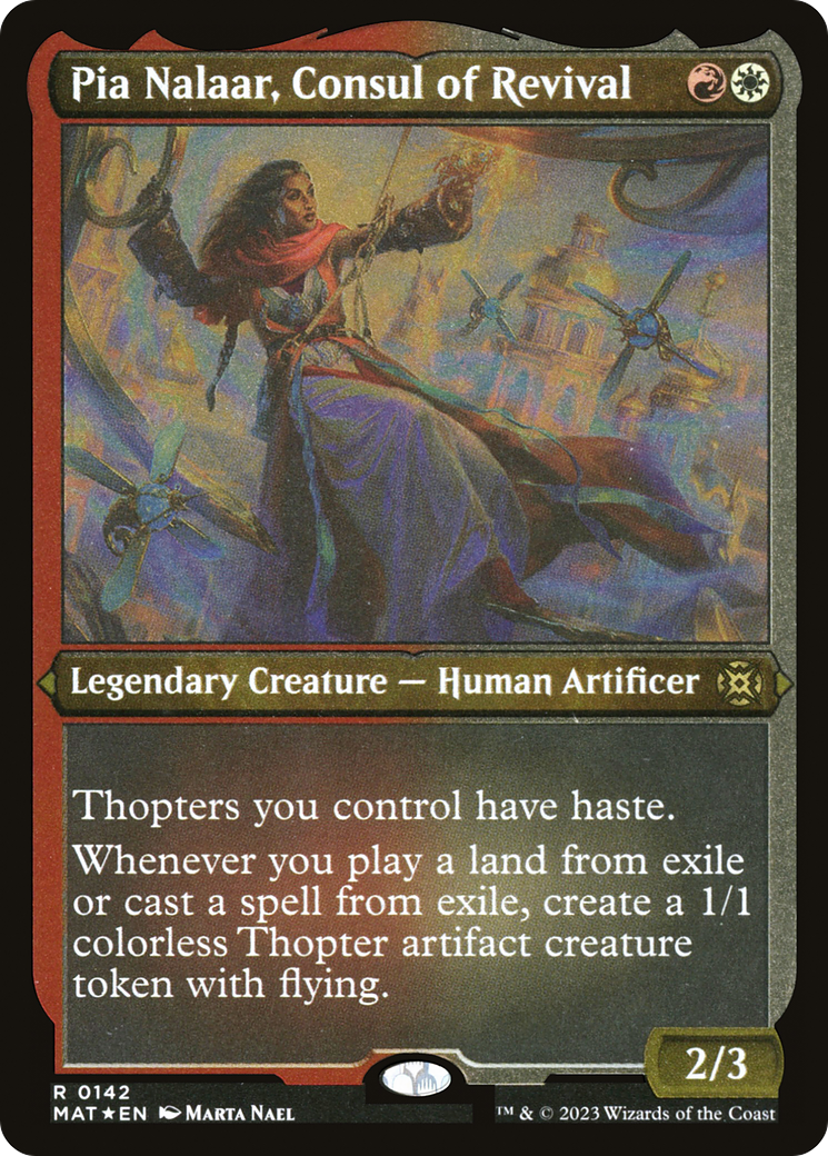 Image of Pia Nalaar, Consul of Revival (MAT-142) - March of the Machine: The Aftermath Etched Foil