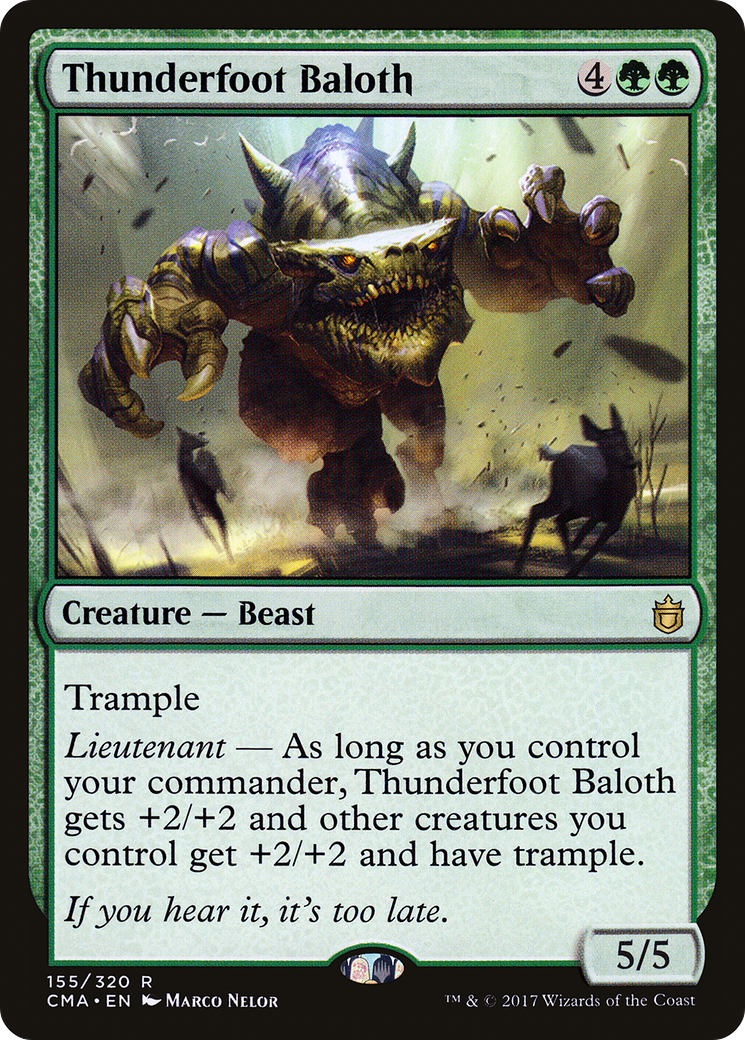 Image of Thunderfoot Baloth (CMA-155) - Commander Anthology