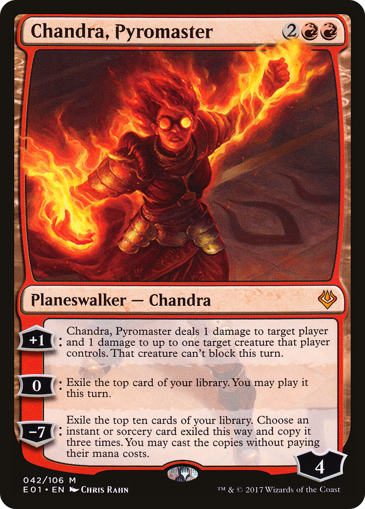 Image of Chandra, Pyromaster (AC2-042) - Archenemy: Nicol Bolas