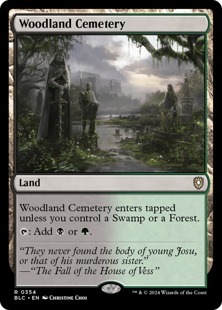 Image of Woodland Cemetery (BLC-354) - Bloomburrow Commander