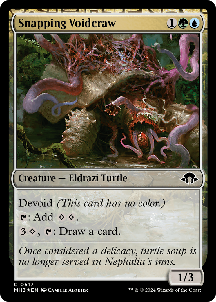Image of Snapping Voidcraw (Ripple Foil) (MH3-517) - Modern Horizons 3: (devoid) Foil