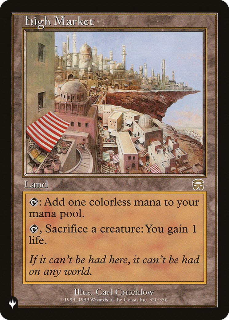 Image of High Market (LIST-MMQ-320) - The List