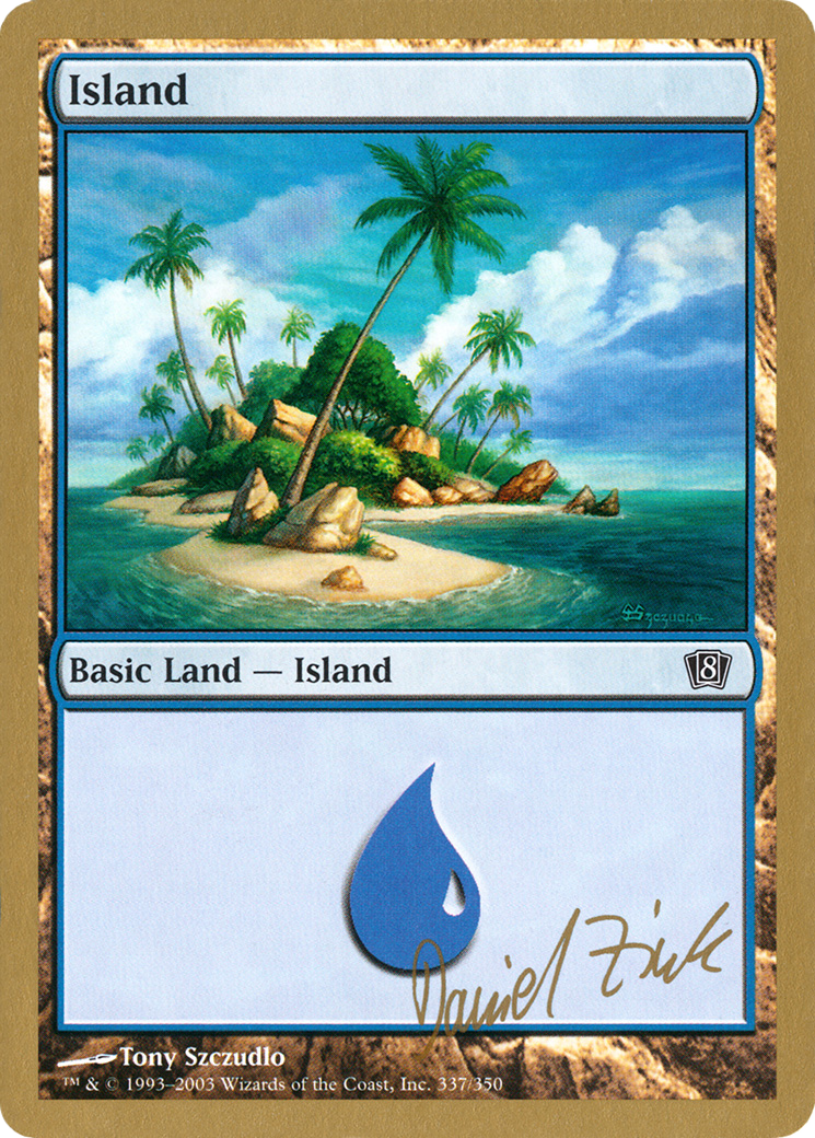Image of Island (337) - 2003 Daniel Zink (8ED) (WCD-DZ337) - World Championship Decks 2003