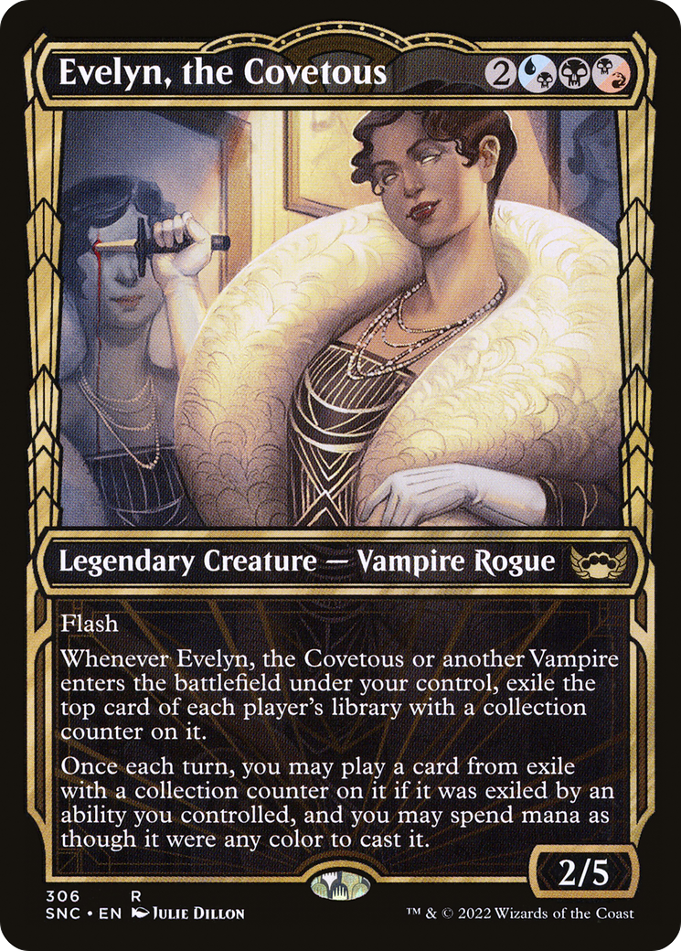 Image of Evelyn, the Covetous (Showcase) (SNC-306) - Streets of New Capenna: (Showcase) Foil