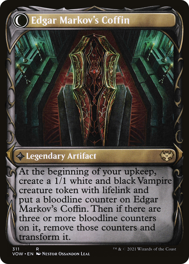 Image of Edgar, Charmed Groom (Showcase) (VOW-311) - Innistrad: Crimson Vow: (Showcase, Double Faced Transform)