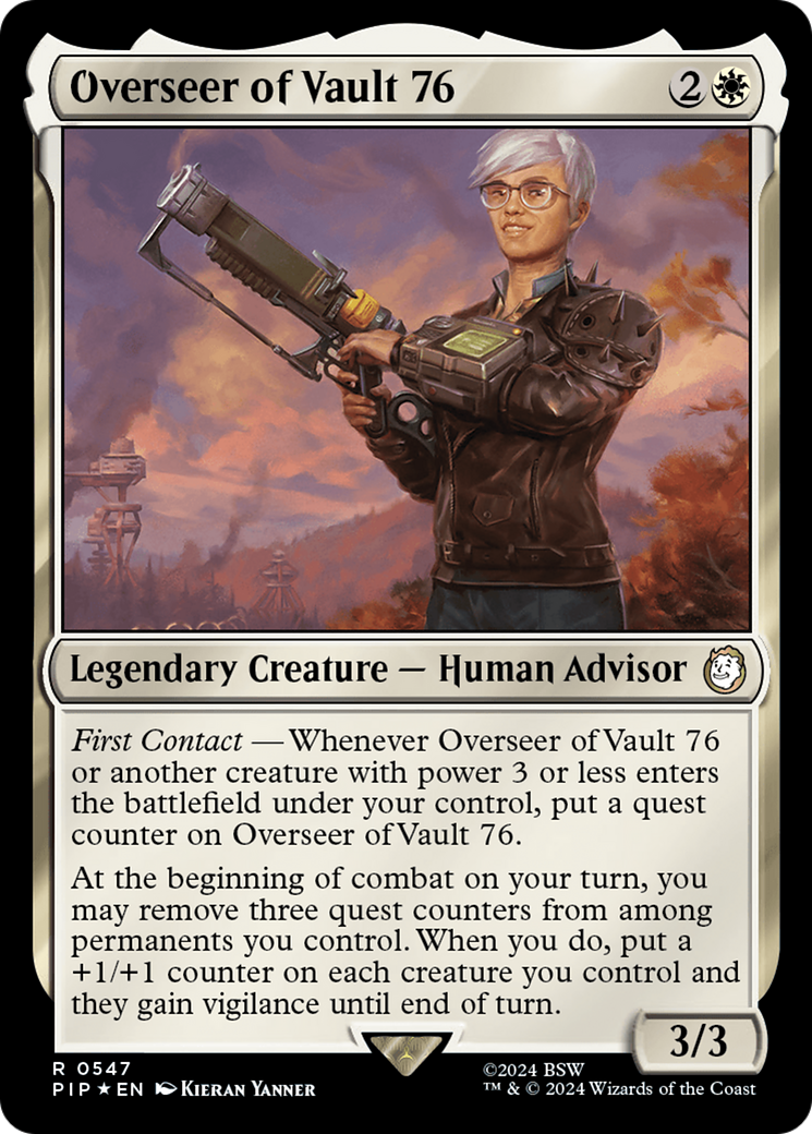 Image of Overseer of Vault 76 (Surge Foil) (PIP-547) - Fallout Foil