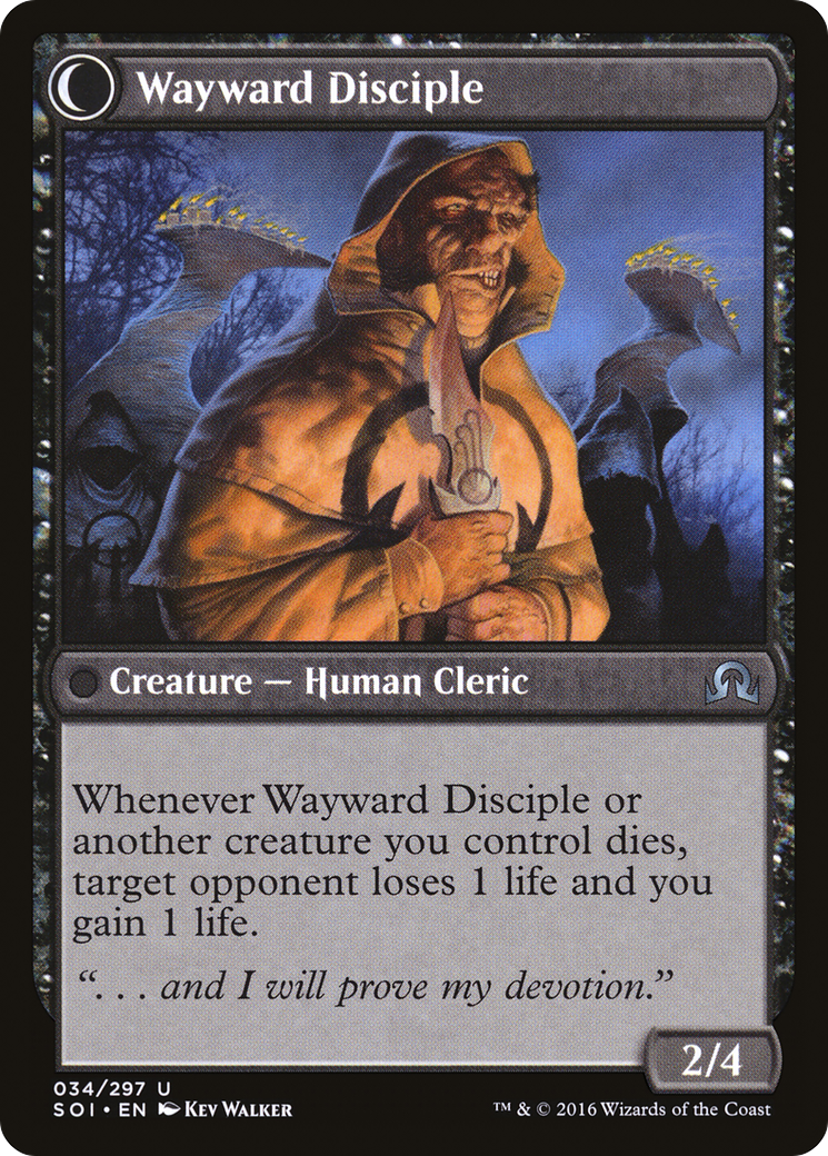 Image of Pious Evangel (SOI-034) - Shadows over Innistrad: (Double Faced Transform) Foil