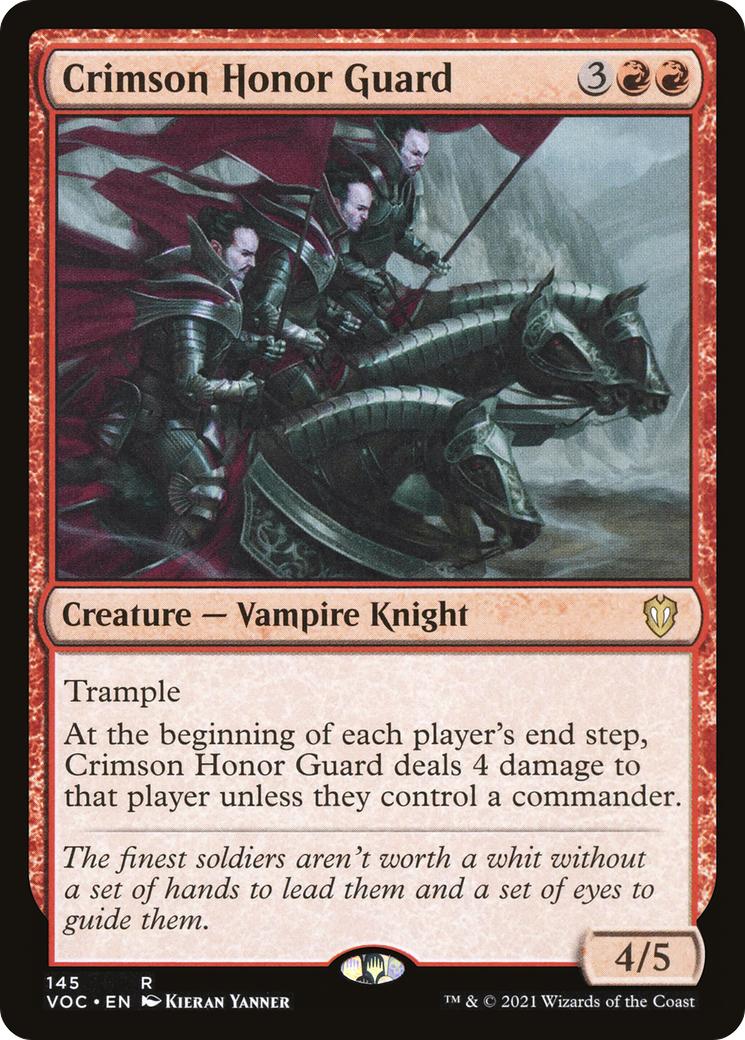 Image of Crimson Honor Guard (VOC-145) - Crimson Vow Commander