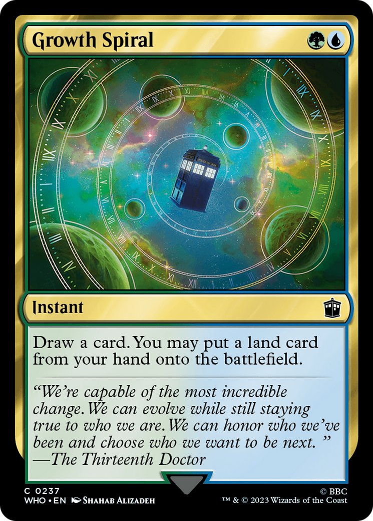 Image of Growth Spiral (WHO-237) - Doctor Who Foil