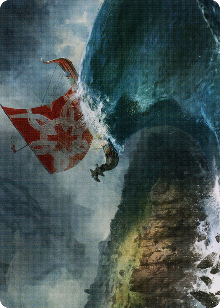 Image of Run Ashore // Run Ashore (ASKHM-019) - Art Series: Kaldheim (Borderless) Foil