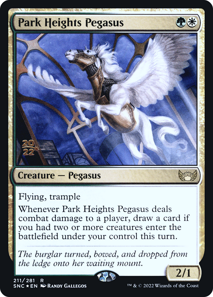 Image of Park Heights Pegasus (PRE-211) - Streets of New Capenna Promos Foil