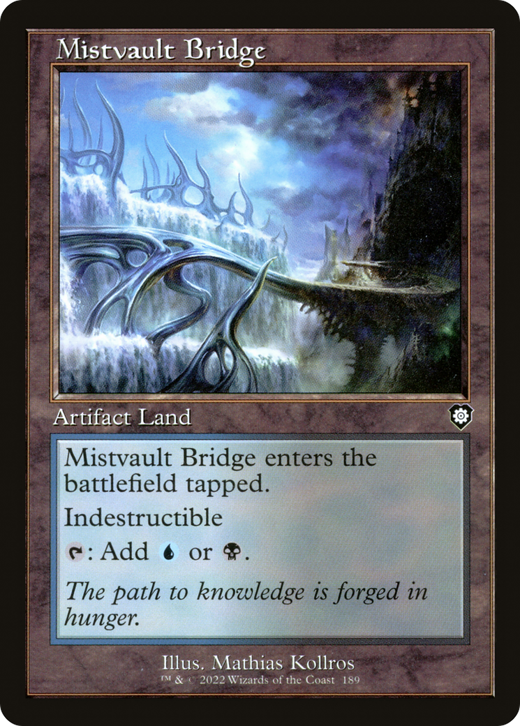 Image of Mistvault Bridge (Retro Frame) (BRC-189) - The Brothers' War Commander