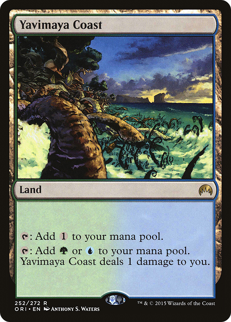 Image of Yavimaya Coast (ORI-252) - Magic Origins Foil