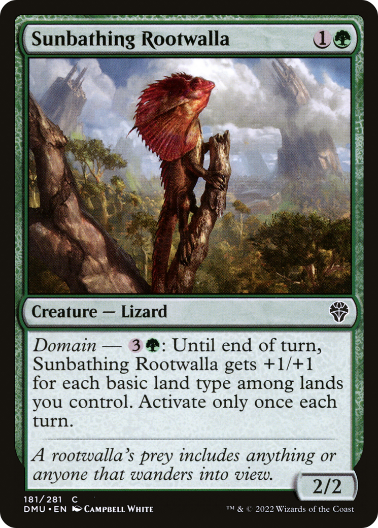 Image of Sunbathing Rootwalla (DMU-181) - Dominaria United