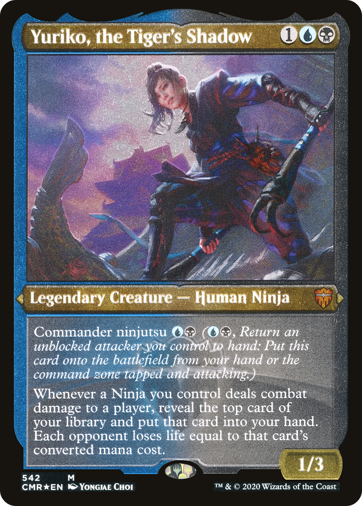 Image of Yuriko, the Tiger's Shadow (Foil Etched) (CMR-542) - Commander Legends Foil