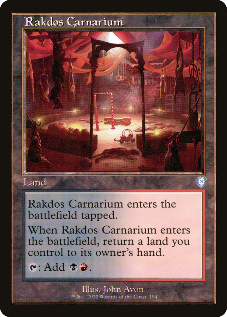 Image of Rakdos Carnarium (Retro Frame) (BRC-194) - The Brothers' War Commander