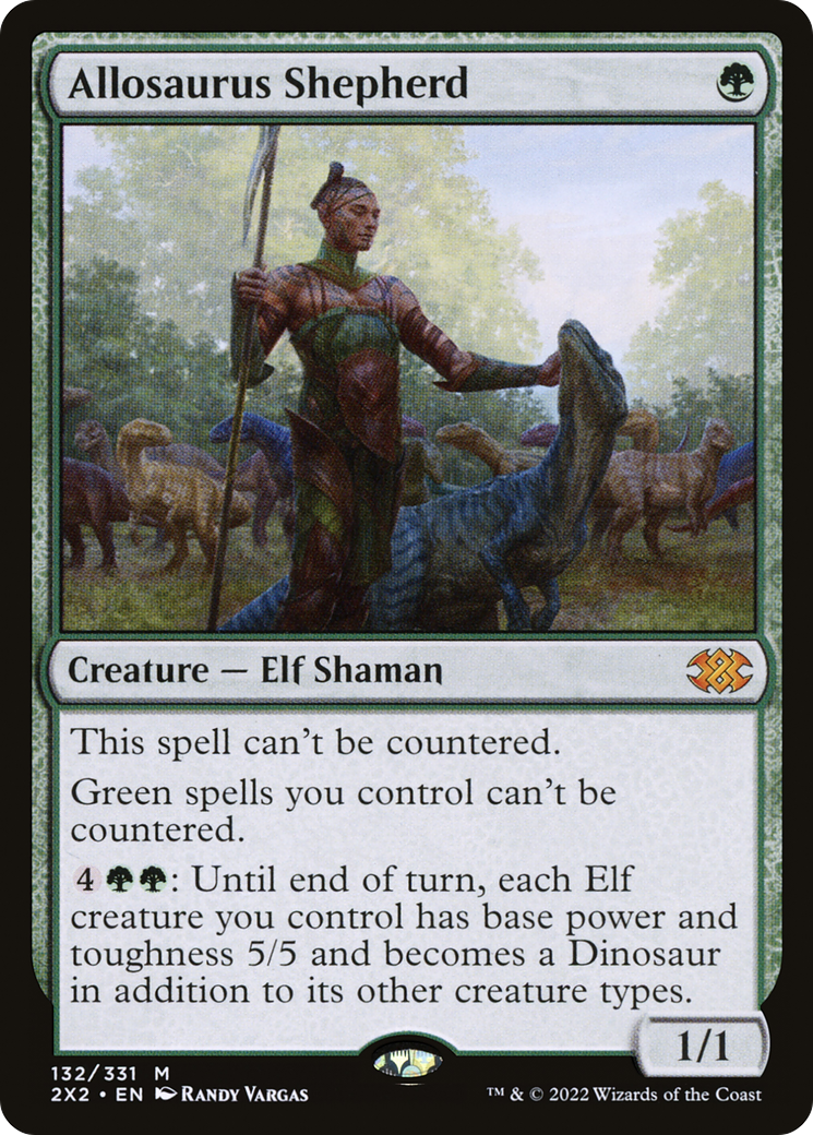 Image of Allosaurus Shepherd (2X2-132) - Double Masters 2022 Foil