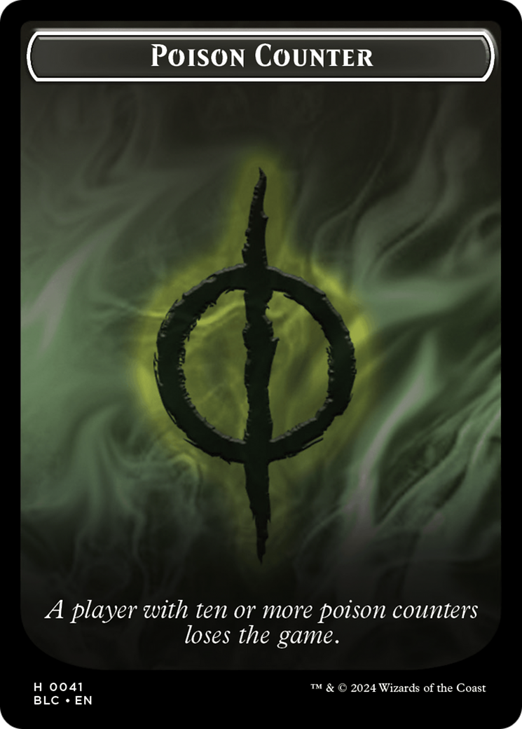 Image of Poison Counter (TBLC-041) - Bloomburrow Commander Tokens Foil