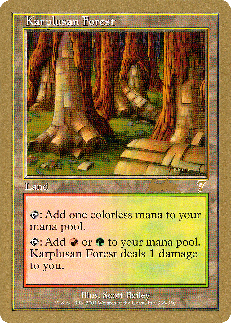 Image of Karplusan Forest - 2002 Brian Kibler (7ED) (WCD-) - World Championship Decks 2002