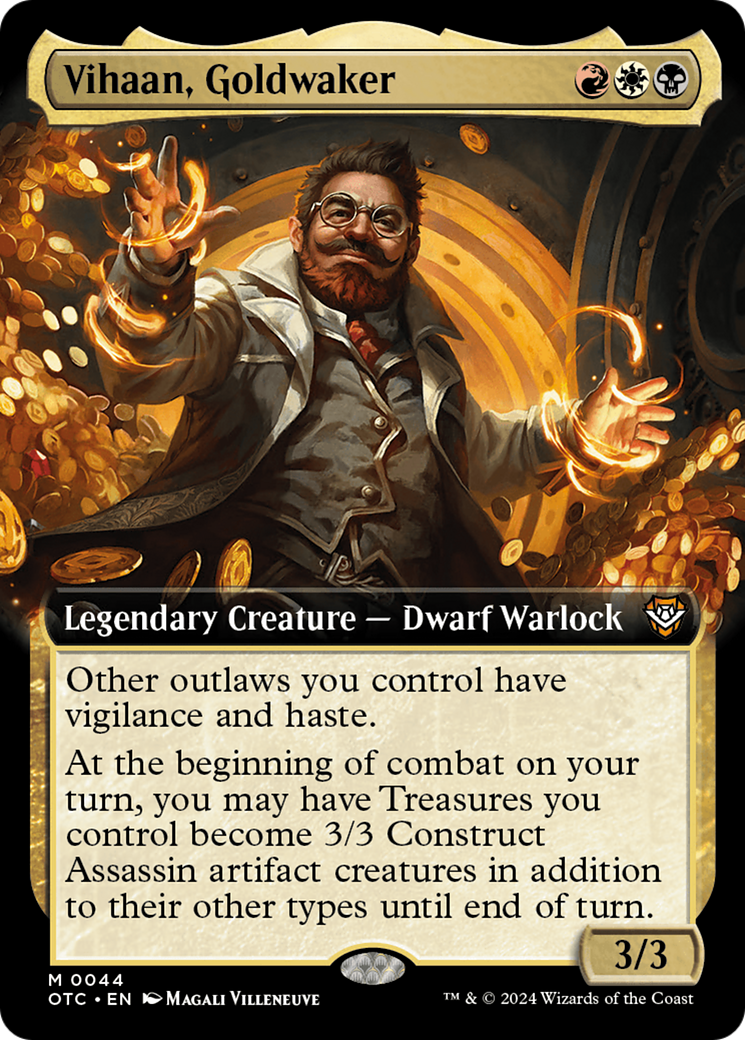 Image of Vihaan, Goldwaker (Extended Art) (OTC-044) - Outlaws of Thunder Junction Commander: (Extended Art) Foil