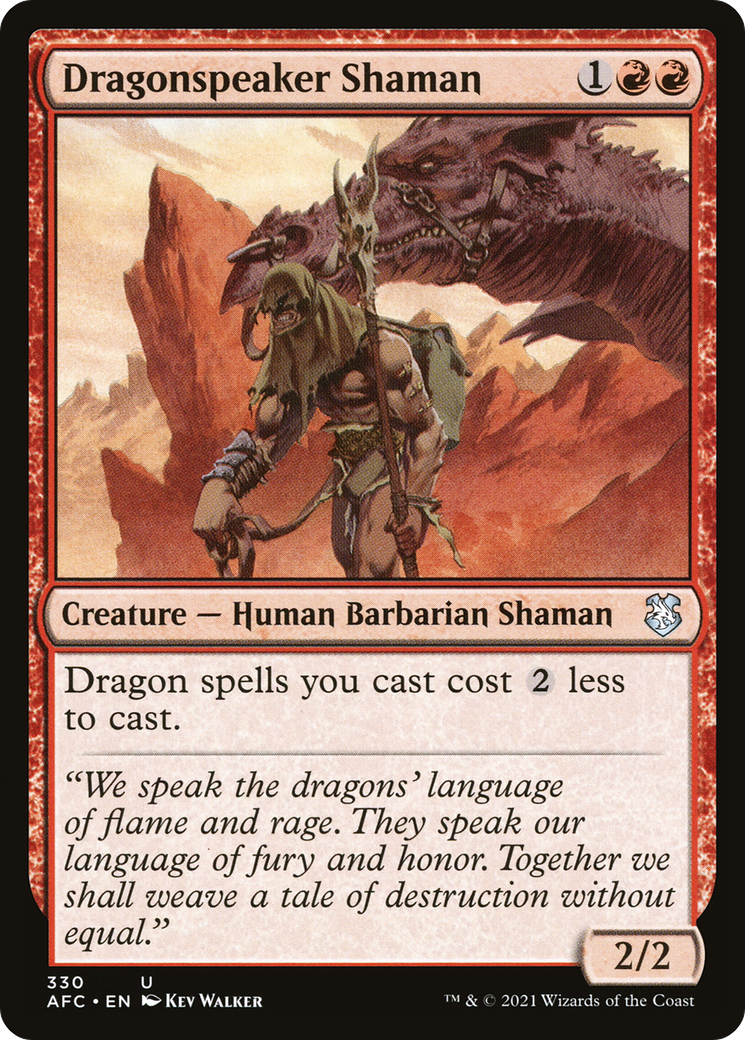 Image of Dragonspeaker Shaman (AFC-330) - Forgotten Realms Commander