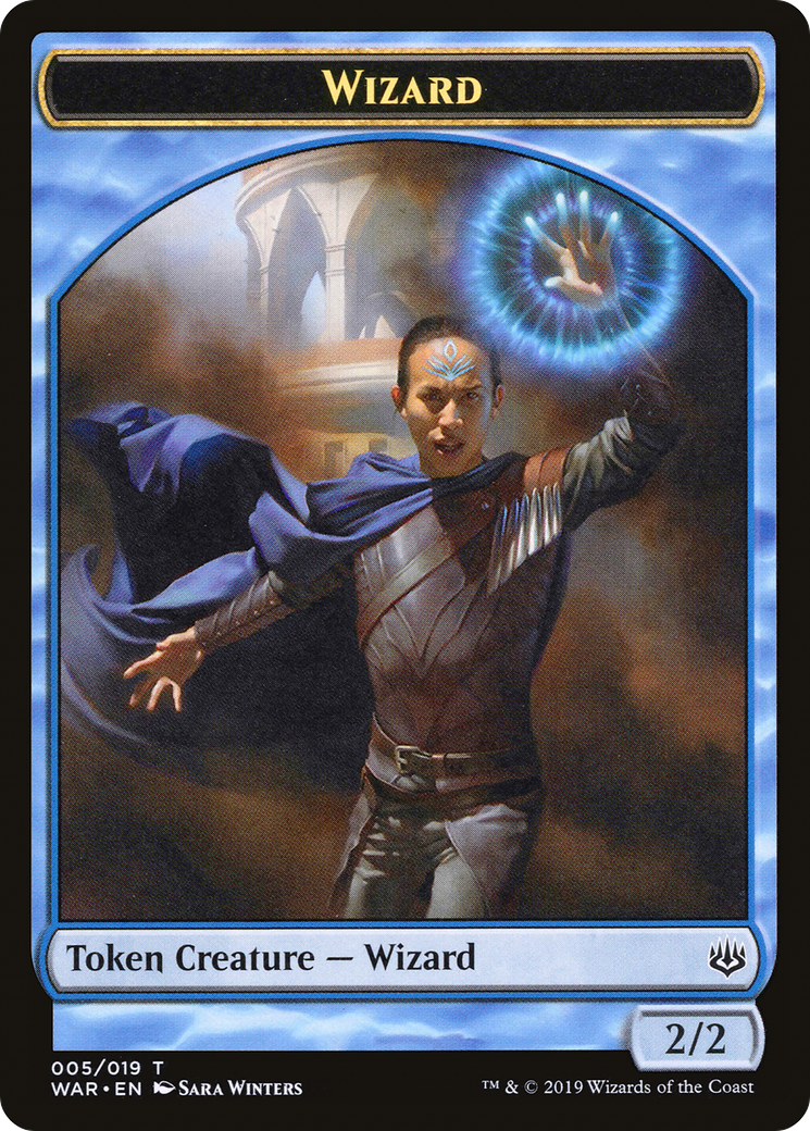 Image of Wizard Token (WAR-005) - War of the Spark Tokens