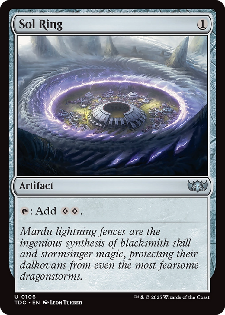 Image of Sol Ring (TDC-106) - Commander: Tarkir: Dragonstorm